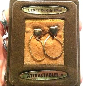 *RARE* HATTIE CARNEGIE 12K GF Heart Attractables